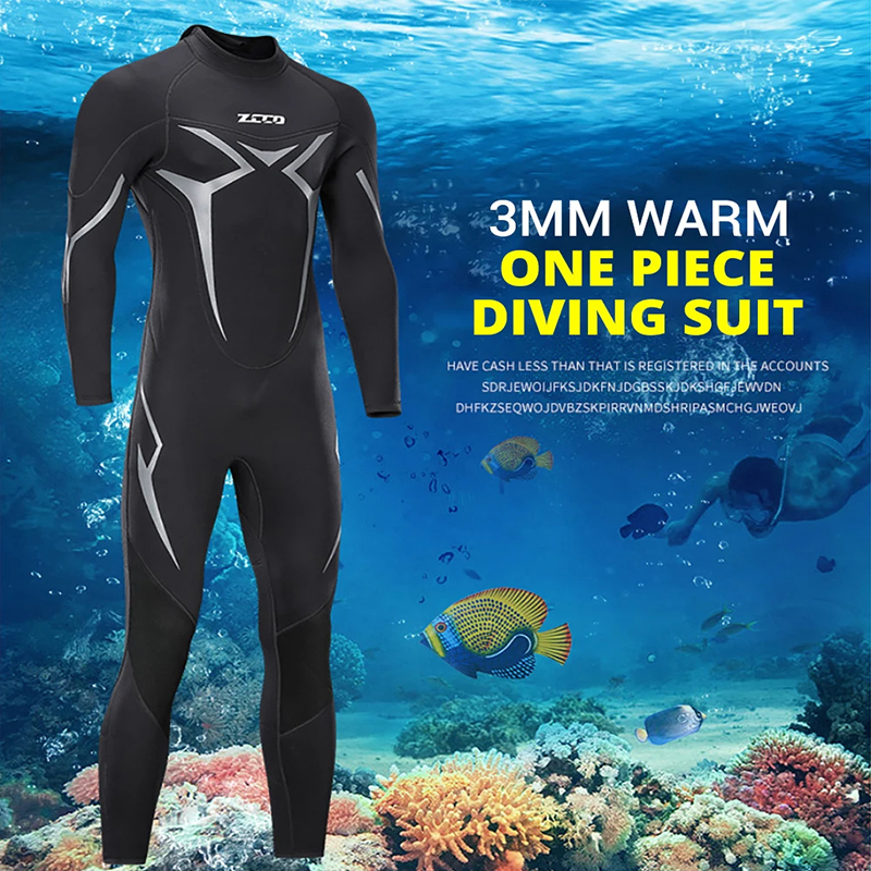 Wetsuit 3Mm Neoprene - Neoprene Wetsuit 3mm Mens Long Sleevele