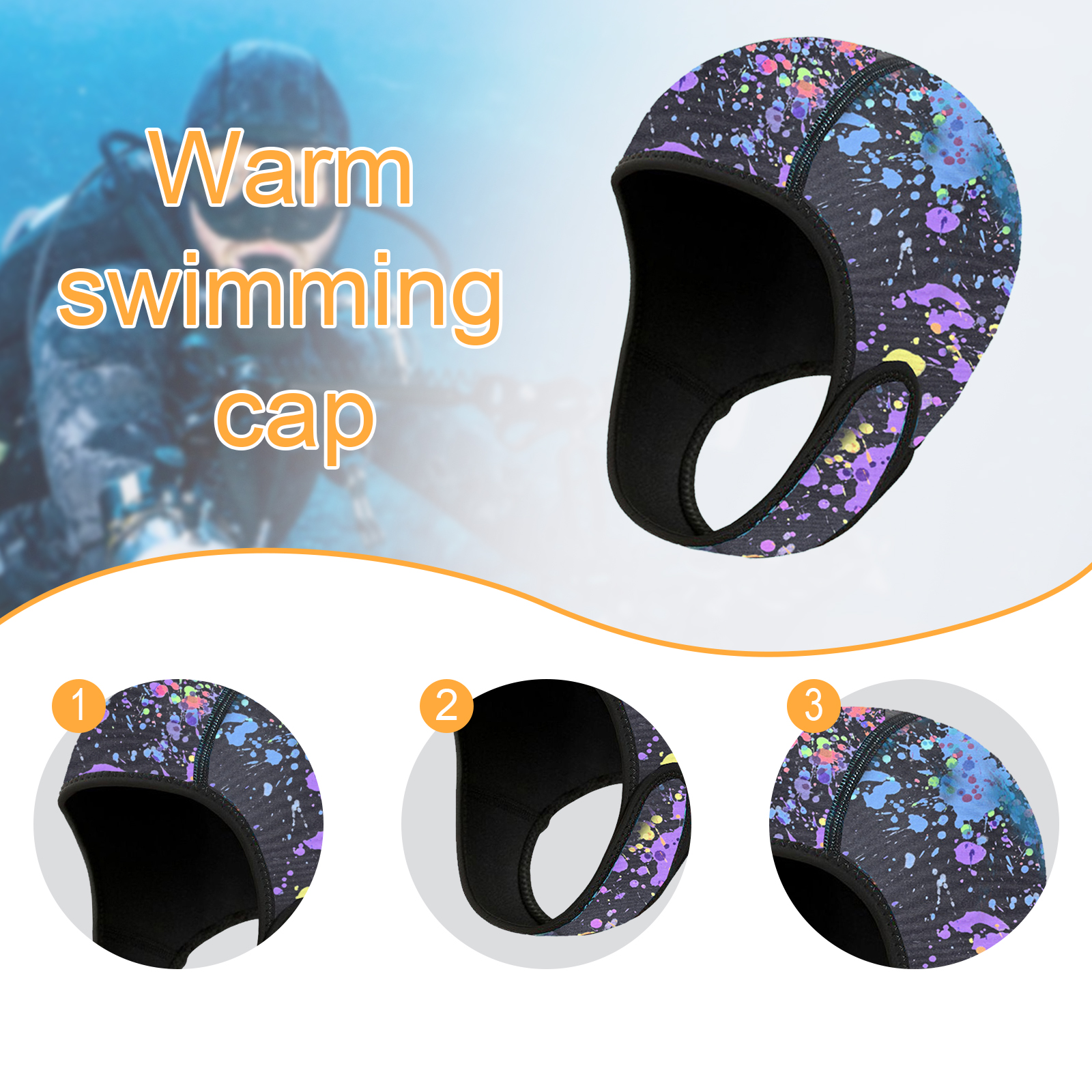 Scuba Dive Hood Swimming Cap 3 - Wetsuit 3Mm Neoprene 评论和价格