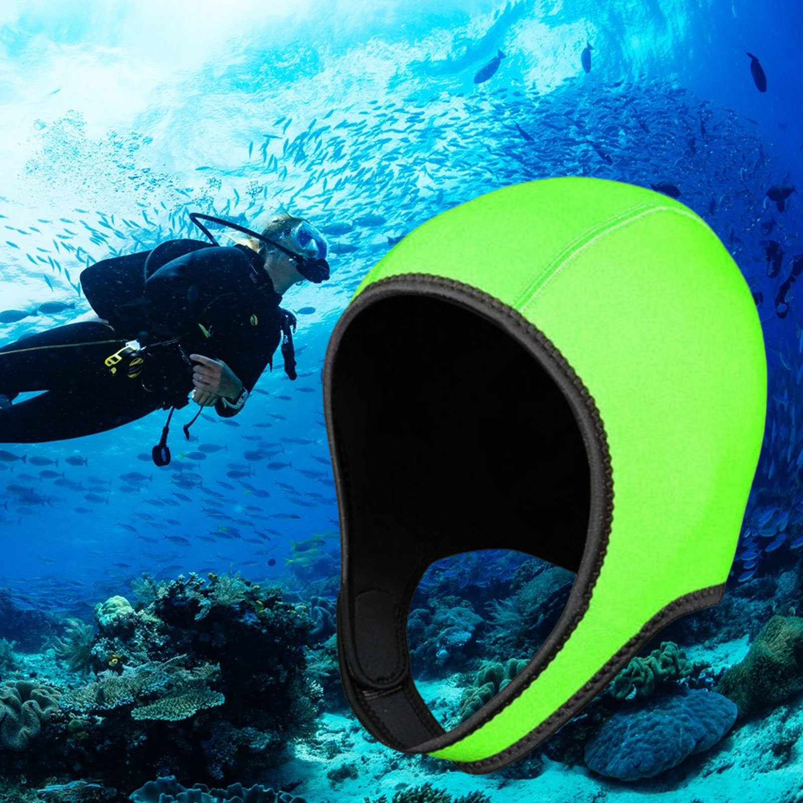 Scuba Dive Hood Swimming Cap 3 - Wetsuit 3Mm Neoprene 评论和价格