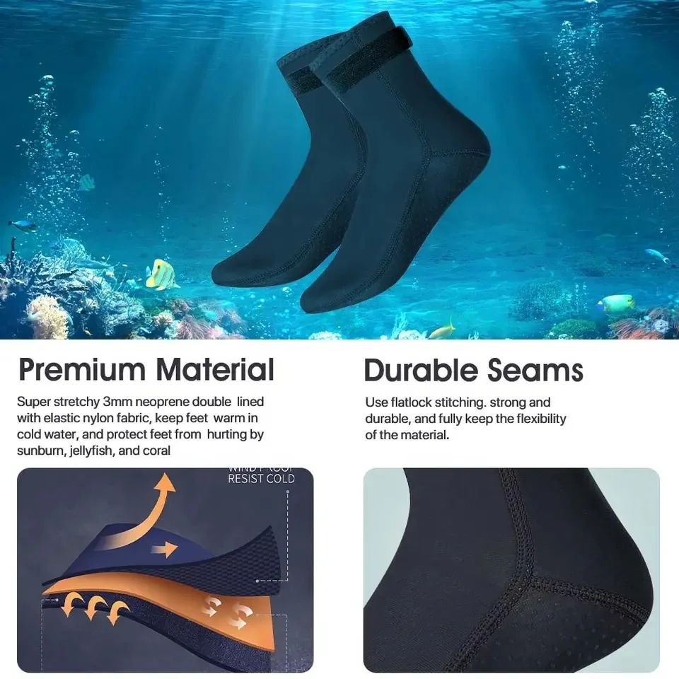 Neoprene Diving Socks 3mm Wets - Wetsuit 3Mm Neoprene 评论和价格