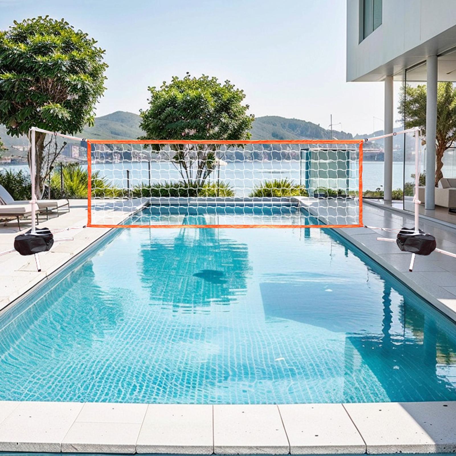 Pool Volleyball Net Adjustable - Aquatic Water Sports 评论和价格