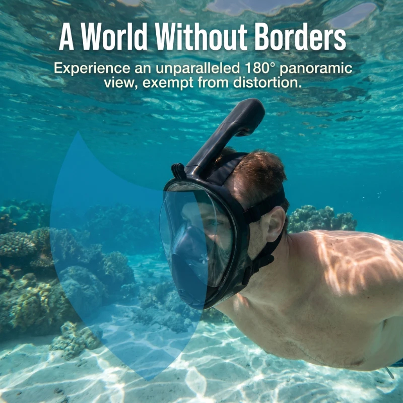 Anti Fog Full Face Snorkeling  - Snorkel Dry Top 评论和价格